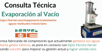 CONSULTA TÉCNICA: EVAPORACIÓN AL VACÍO